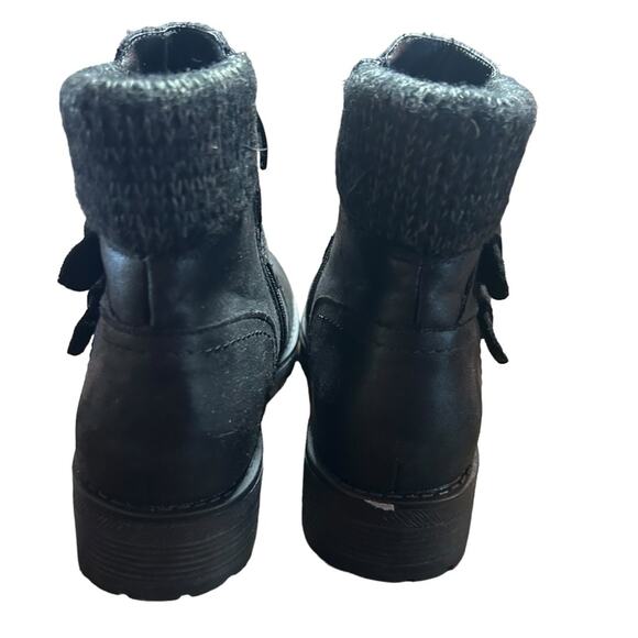 GC Shoes Valli Sweater Knit Cuff Booties Contemporary Biker Buckle NEW  Size 7.5 - Picture 6 of 12